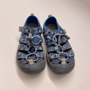 KEEN Newport H2 Water hiking sandals shoes blue camo boys kids toddler 1